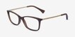 Ralph RA7130 Brown PlasticEyeglass Frames from EyeBuyDirect, Angle View