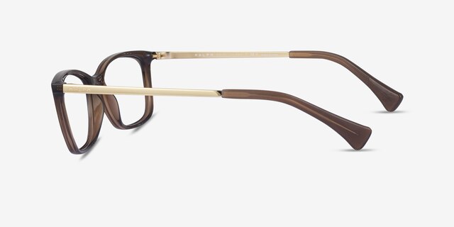 Ralph RA7130 Brown PlasticEyeglass Frames from EyeBuyDirect, Side View