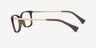 Ralph RA7130 Brown PlasticEyeglass Frames from EyeBuyDirect, Side View