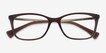 Ralph RA7130 Brown PlasticEyeglass Frames from EyeBuyDirect, Closed View