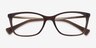 Ralph RA7130 Brown PlasticEyeglass Frames from EyeBuyDirect, Closed View