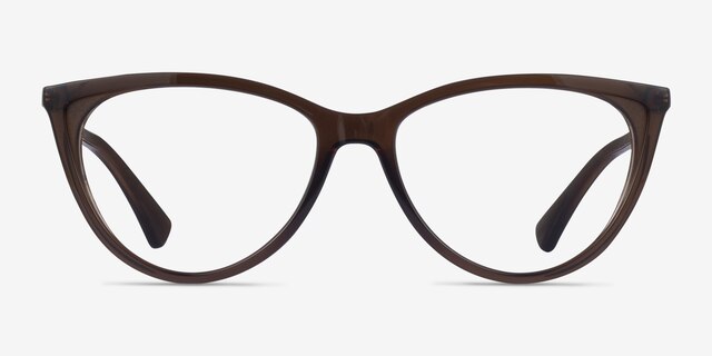 Ralph RA7131 Brown PlasticEyeglass Frames from EyeBuyDirect, Front View