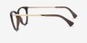 Ralph RA7131 Brown PlasticEyeglass Frames from EyeBuyDirect, Side View