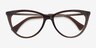 Ralph RA7131 Brown PlasticEyeglass Frames from EyeBuyDirect, Closed View