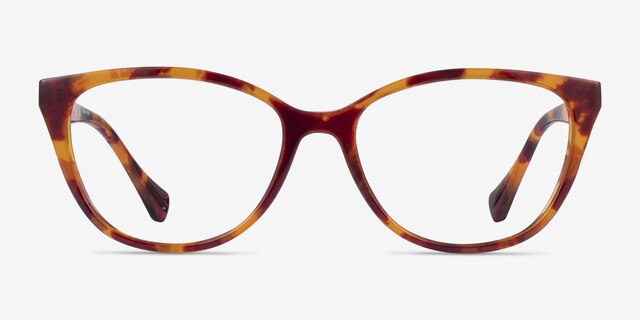 Ralph RA7135 Tortoise PlasticEyeglass Frames from EyeBuyDirect, Front View