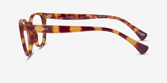 Ralph RA7135 Tortoise PlasticEyeglass Frames from EyeBuyDirect, Side View