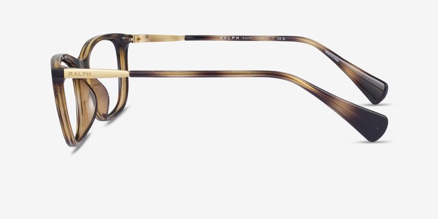 Ralph RA7138U Tortoise Plastic-metalEyeglass Frames from EyeBuyDirect, Side View