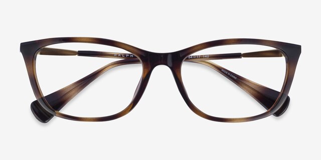 Ralph RA7138U Tortoise Plastic-metalEyeglass Frames from EyeBuyDirect, Closed View