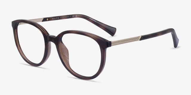 Ralph RA7149U Tortoise Plastic-metalEyeglass Frames from EyeBuyDirect, Angle View