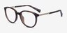 Ralph RA7149U Tortoise Plastic-metalEyeglass Frames from EyeBuyDirect, Angle View