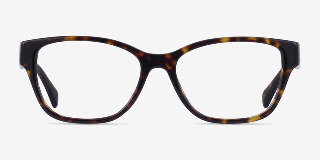 Ralph RA7150 Dark Tortoise AcetateEyeglass Frames from EyeBuyDirect, Front View