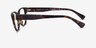 Ralph RA7150 Dark Tortoise AcetateEyeglass Frames from EyeBuyDirect, Side View