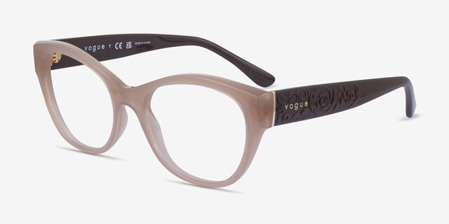 Vogue Eyewear VO5527 Brown PlasticEyeglass Frames from EyeBuyDirect, Angle View