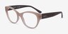 Vogue Eyewear VO5527 Brown PlasticEyeglass Frames from EyeBuyDirect, Angle View