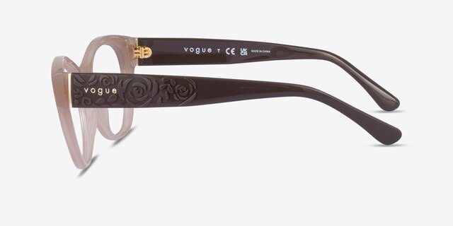 Vogue Eyewear VO5527 Brown PlasticEyeglass Frames from EyeBuyDirect, Side View