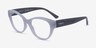 Vogue Eyewear VO5527 Blue PlasticEyeglass Frames from EyeBuyDirect, Angle View