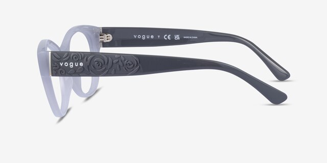 Vogue Eyewear VO5527 Blue PlasticEyeglass Frames from EyeBuyDirect, Side View