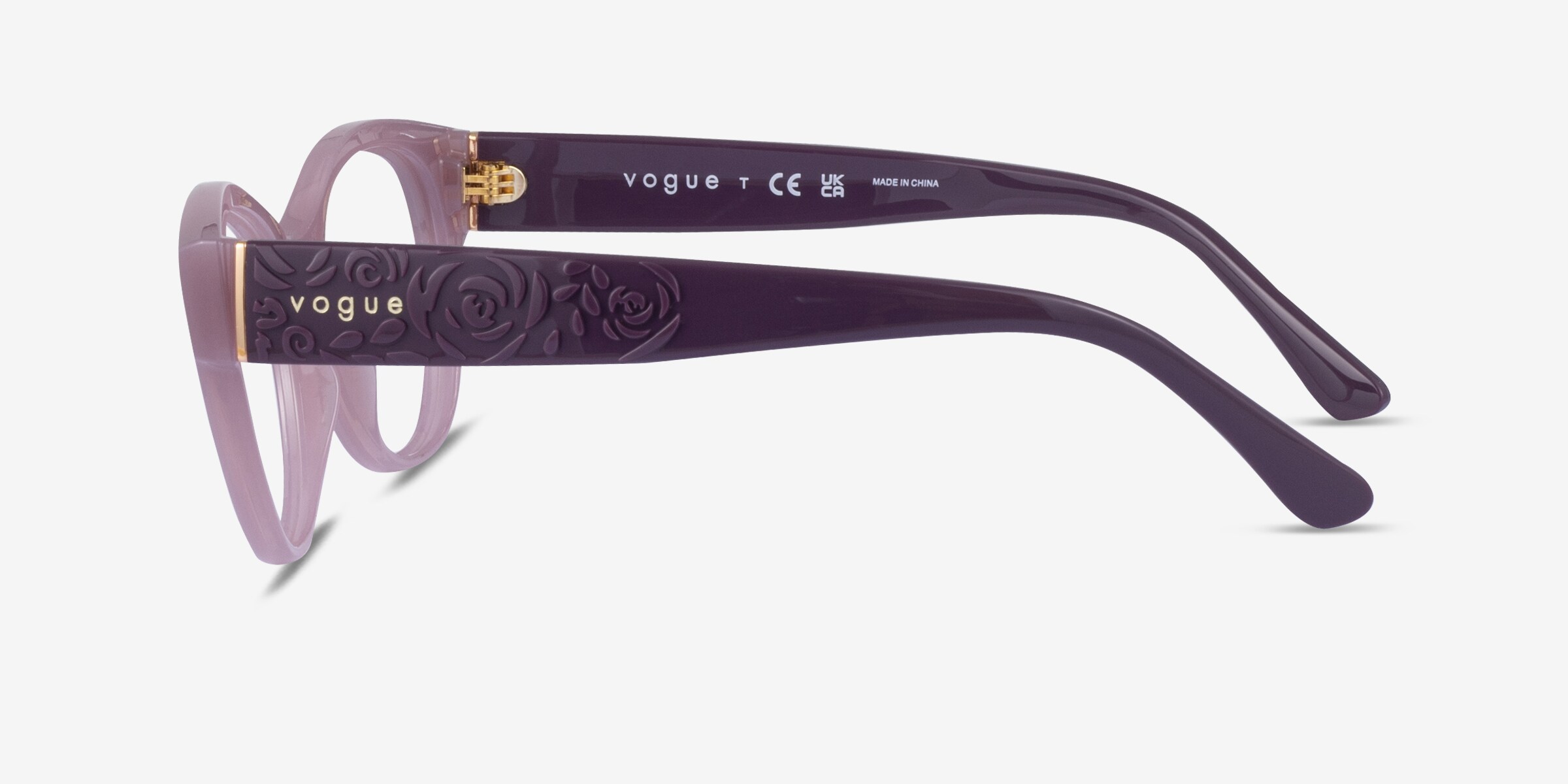 Vogue Eyewear VO5527 Cat Eye Purple Frame Glasses For Women
