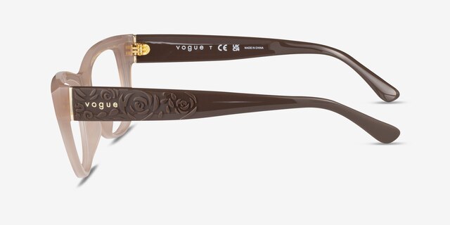 Vogue Eyewear VO5528 Brown PlasticEyeglass Frames from EyeBuyDirect, Side View