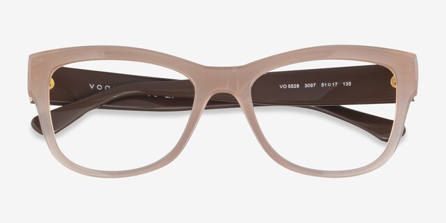 Vogue Eyewear VO5528 Brown PlasticEyeglass Frames from EyeBuyDirect, Closed View