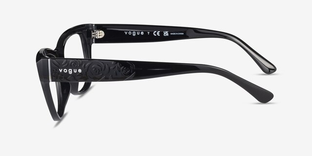 Vogue Eyewear VO5528 Black PlasticEyeglass Frames from EyeBuyDirect, Side View