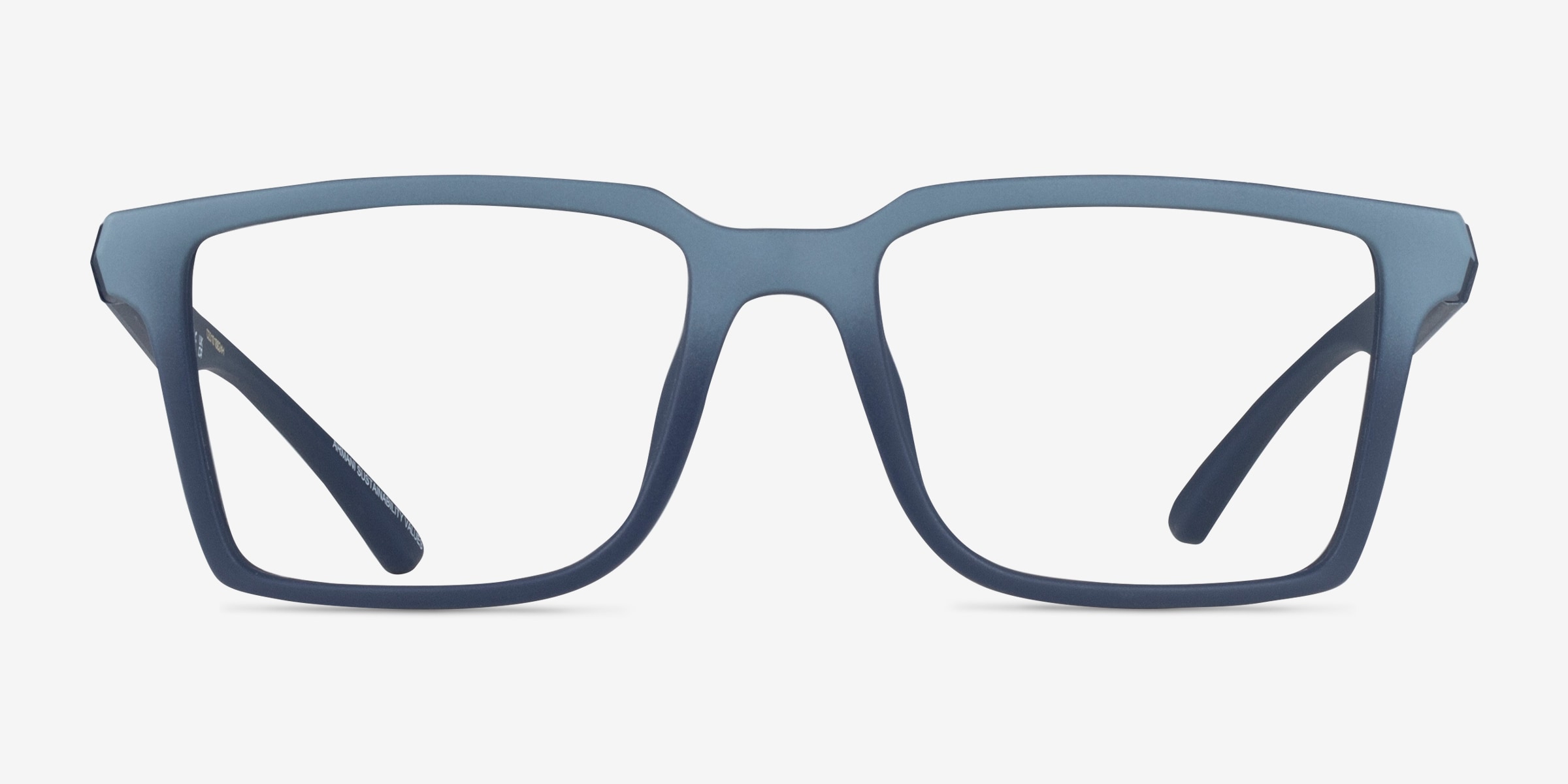 Armani Exchange AX3129U - Square Matte Blue Gradient Frame Glasses