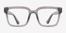 Armani Exchange AX3133U Shiny Transparent Gray Eco-friendlyEyeglass Frames from EyeBuyDirect, Front View