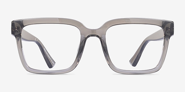 Armani Exchange AX3133U Shiny Transparent Gray Eco-friendlyEyeglass Frames from EyeBuyDirect, Front View