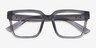 Armani Exchange AX3133U Shiny Transparent Gray Eco-friendlyEyeglass Frames from EyeBuyDirect, Closed View