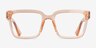 Armani Exchange AX3133U Shiny Transparent Peach Éco-responsableMontures de lunettes de vue d'EyeBuyDirect, Vue de Face