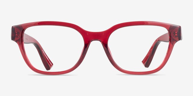 Armani Exchange AX3134U Shiny Transparent Cherry Eco-friendlyEyeglass Frames from EyeBuyDirect, Front View