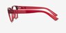 Armani Exchange AX3134U Shiny Transparent Cherry Alternative MaterialsEyeglass Frames from EyeBuyDirect, Side View