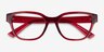 Armani Exchange AX3134U Shiny Transparent Cherry Alternative MaterialsEyeglass Frames from EyeBuyDirect, Closed View