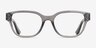 Armani Exchange AX3134U Shiny Transparent Gray Alternative MaterialsEyeglass Frames from EyeBuyDirect, Front View