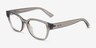 Armani Exchange AX3134U Shiny Transparent Gray Alternative MaterialsEyeglass Frames from EyeBuyDirect, Angle View