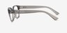 Armani Exchange AX3134U Shiny Transparent Gray Alternative MaterialsEyeglass Frames from EyeBuyDirect, Side View