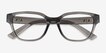 Armani Exchange AX3134U Shiny Transparent Gray Alternative MaterialsEyeglass Frames from EyeBuyDirect, Closed View