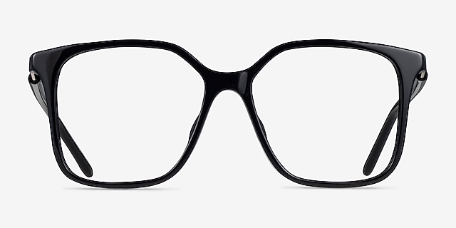 Armani Exchange AX3132F Shiny Black AcétateMontures de lunettes de vue d'EyeBuyDirect, Vue de Face