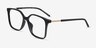 Armani Exchange AX3132F Shiny Black AcétateMontures de lunettes de vue d'EyeBuyDirect, Vue d'Angle