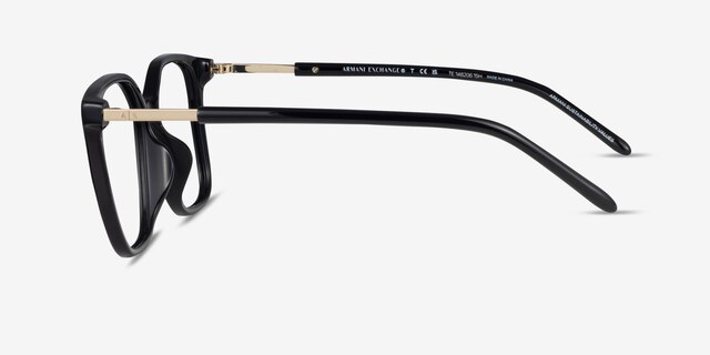 Armani Exchange AX3132F Shiny Black AcétateMontures de lunettes de vue d'EyeBuyDirect, Vue de Côté