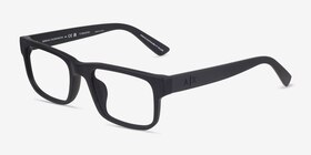 Armani Exchange AX3135F Matte Black Acétate Montures de lunettes de vue d'EyeBuyDirect, Vue d'Angle