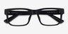 Armani Exchange AX3135F Matte Black Matériaux biosourcésMontures de lunettes de vue d'EyeBuyDirect, Vue Rapprochée