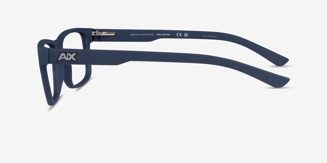 Armani Exchange AX3016 Matte Navy Blue Eco-friendlyEyeglass Frames from EyeBuyDirect, Side View