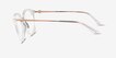 Armani Exchange AX3109 Shiny Crystal MetalEyeglass Frames from EyeBuyDirect, Side View