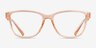 Armani Exchange AX3111U Shiny Transparent Peach Éco-responsableMontures de lunettes de vue d'EyeBuyDirect, Vue de Face
