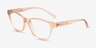 Armani Exchange AX3111U Shiny Transparent Peach Éco-responsableMontures de lunettes de vue d'EyeBuyDirect, Vue d'Angle