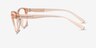 Armani Exchange AX3111U Shiny Transparent Peach Éco-responsableMontures de lunettes de vue d'EyeBuyDirect, Vue de Côté