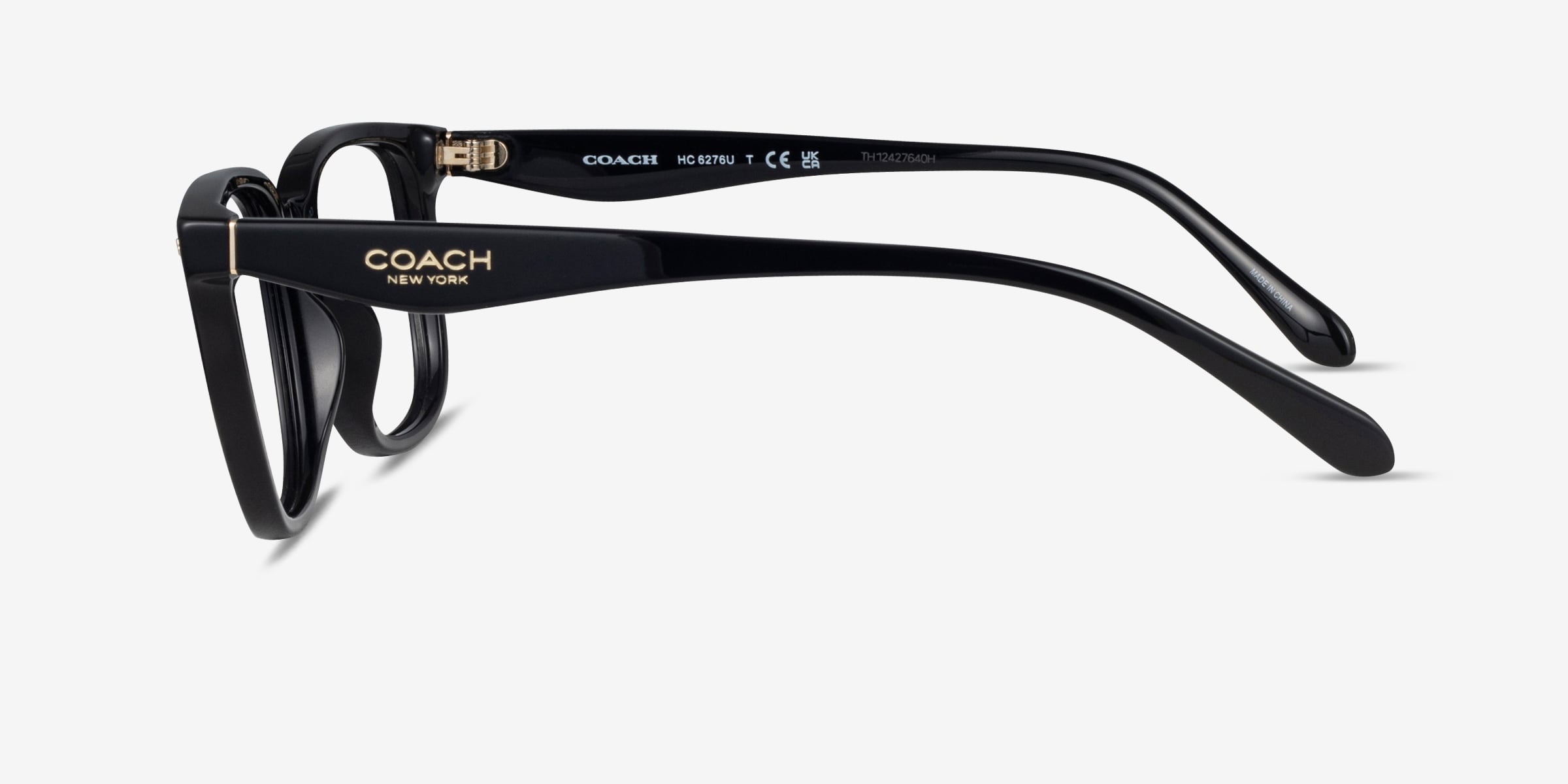 Coach HC6276U - Square Black Frame Eyeglasses | Eyebuydirect