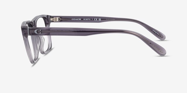 Coach HC6277U Transparent Gray AcétateMontures de lunettes de vue d'EyeBuyDirect, Vue de Côté