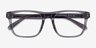 Coach HC6277U Transparent Gray AcétateMontures de lunettes de vue d'EyeBuyDirect, Vue Rapprochée